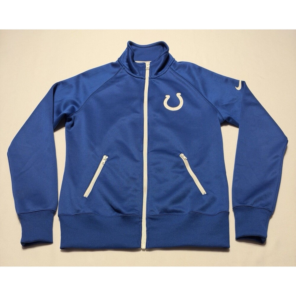 Indianapolis Colts Nike Dri-FIT Full Zip Track Jacket Womens Medium NFL Blue